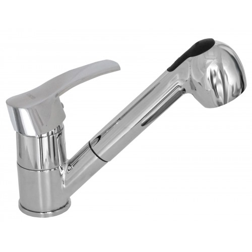 Кухонний змішувач Globus Lux QUEENSLAND GLQU-0107 з витяжним носом 23-87