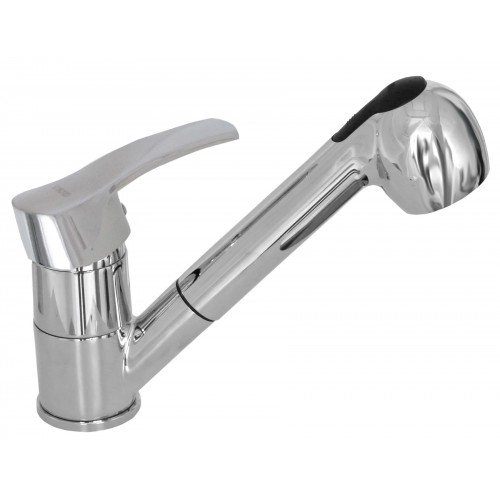 Смеситель кухонный Globus Lux QUEENSLAND GLQU-0107 с вытяжным носом 23-87