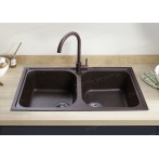 Гранітна мийка Longrand Black Metallic