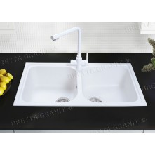 Гранітна мийка Longrand White