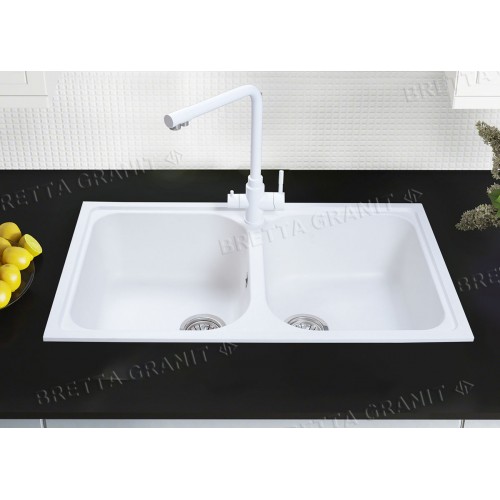 Гранітна мийка Longrand White