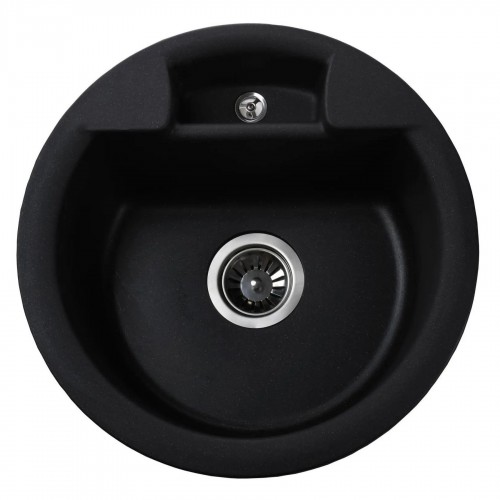 Гранітна мийка Alaska Black Metallic