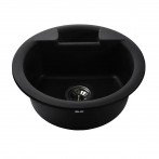 Гранітна мийка Alaska Black Metallic