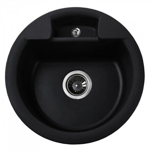 Гранітна мийка Alaska Black Metallic