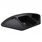 Гранітна мийка Alweus Black Metallic