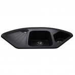 Гранітна мийка Alweus Black Metallic