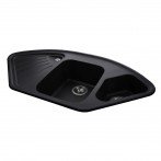 Гранітна мийка Alweus Black Metallic