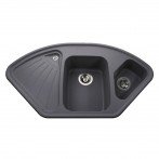 Гранитная мойка Alweus Metallic Gray