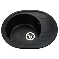 Гранітна мийка Avalon Black Metallic
