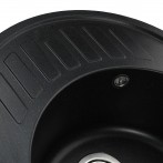 Гранітна мийка Avalon Black Metallic