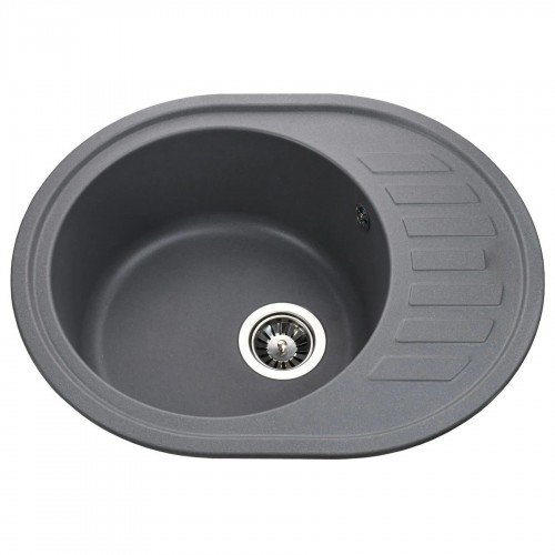 Гранитная мойка Avalon Gray Metallic