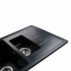 Гранітна мийка Bretta Black Metallic