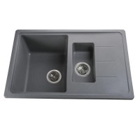 Гранітна мийка Bretta Gray Metallic