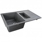 Гранітна мийка Bretta Gray Metallic