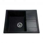 Гранітна мийка Classic Black Metallic