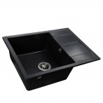 Гранітна мийка Classic Black Metallic