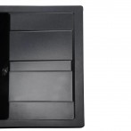 Гранітна мийка Classic Black Metallic