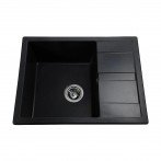 Гранітна мийка Classic Black Metallic