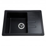 Гранітна мийка Compact Black Metallic