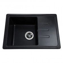Гранітна мийка Compact Black Metallic