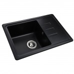 Гранітна мийка Compact Black Metallic
