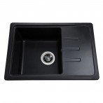 Гранитная мойка Compact Black Metallic