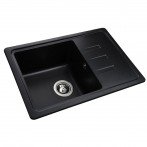 Гранітна мийка Compact Black Metallic