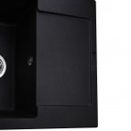 Гранітна мийка Corum Black Metallic