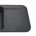 Гранитная мойка Crystal Black Metallic