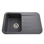 Гранітна мийка Crystal Metallic Gray