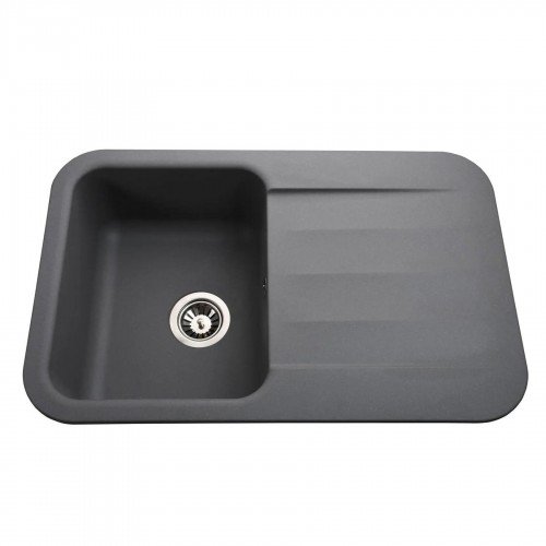 Гранитная мойка Crystal Metallic Gray