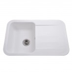 Гранітна мийка Crystal White