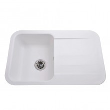 Гранітна мийка Crystal White