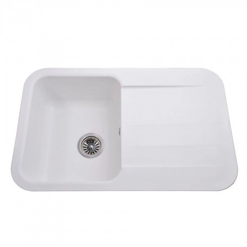 Гранитная мойка Crystal White