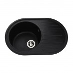 Гранітна мийка Elit Black Metallic