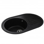 Гранітна мийка Elit Black Metallic