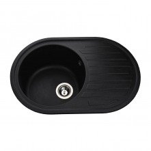 Гранітна мийка Elit Black Metallic