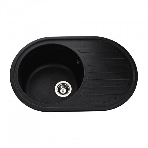 Гранитная мойка Elit Black Metallic