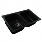 Гранітна мийка Longrand Black Metallic