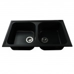 Гранітна мийка Longrand Black Metallic