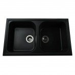 Гранитная мойка Longrand Black Metallic