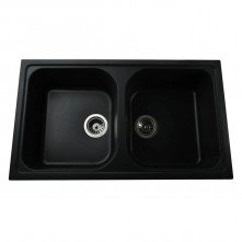 Гранітна мийка Longrand Black Metallic