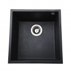 Гранітна мийка Maccan Black Metallic