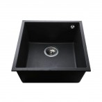 Гранітна мийка Maccan Black Metallic