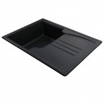 Гранітна мийка Niapoli Black Metallic