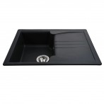 Гранітна мийка Niapoli Black Metallic