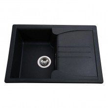Гранітна мийка Niapoli Black Metallic