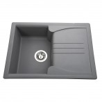 Гранитная мойка Niapoli Metallic Gray