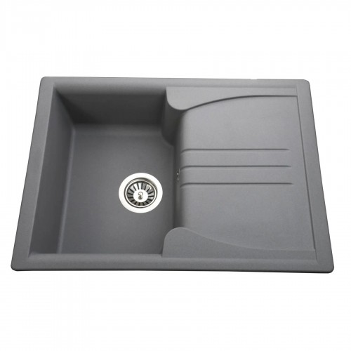 Гранитная мойка Niapoli Metallic Gray