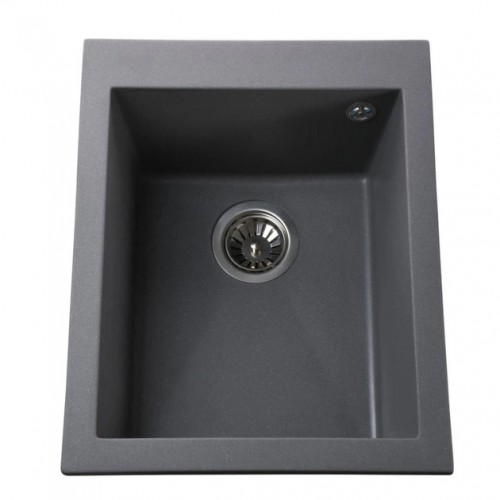Гранітна мийка Quadro Metallic Gray